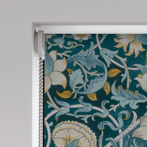 William Morris at Home Lodden Velvet Blackout Made to Measure Roller Blind Lodden Velvet Navy Blue