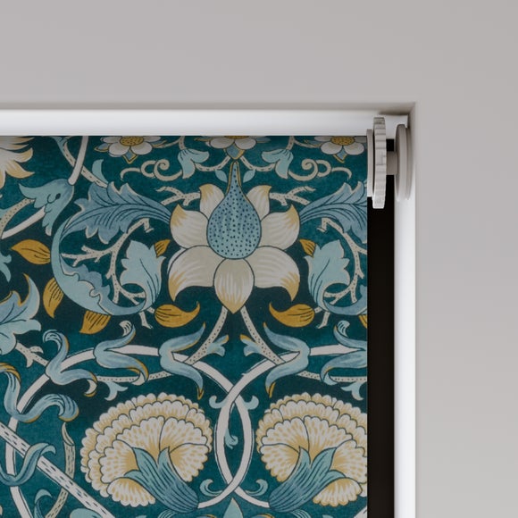 William Morris at Home Lodden Velvet Blackout Made to Measure Roller Blind Lodden Velvet Navy Blue