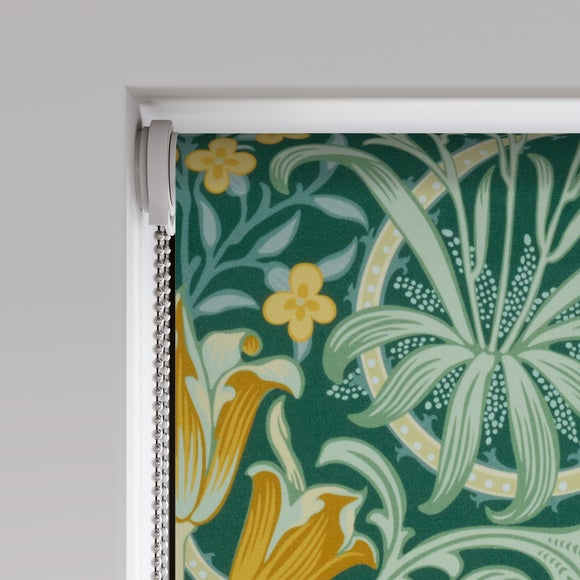 William Morris Woodland Weeds Daylight Made to Measure Roller Blind Woodland Weeds Evergreen