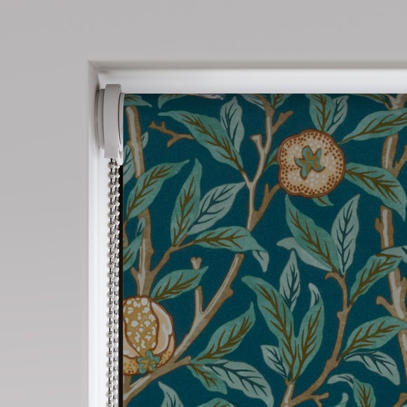 William Morris at Home Bird and Pomegranate Blackout Made to Measure Roller Blind Bird and Pomegranate Teal