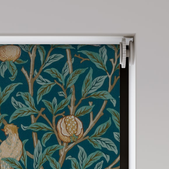 William Morris at Home Bird and Pomegranate Blackout Made to Measure Roller Blind Bird and Pomegranate Teal