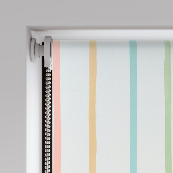Rainbow Stripe Blackout Made to Measure Roller Blind Rainbow Stripe