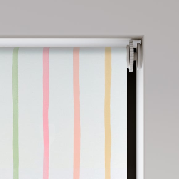 Rainbow Stripe Blackout Made to Measure Roller Blind Rainbow Stripe