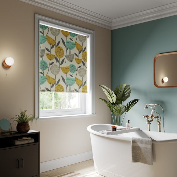 Elements Emmott Fire Retardant Blackout Made to Measure Roller Blind Emmott Ochre