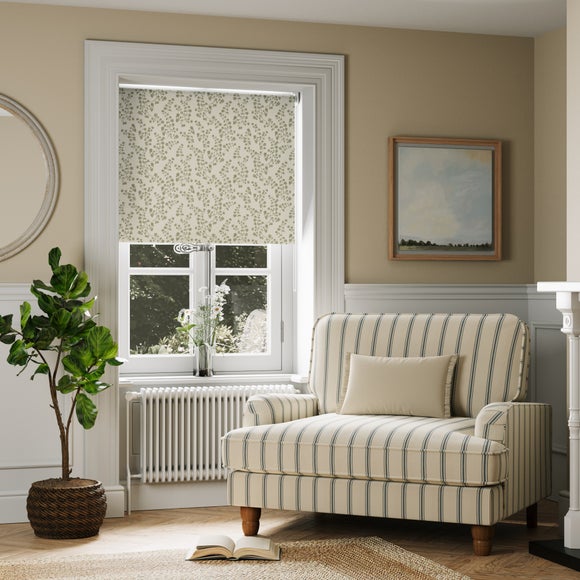 Churchgate Woodville Fire Retardant Daylight Made to Measure Roller Blind Soft Olive