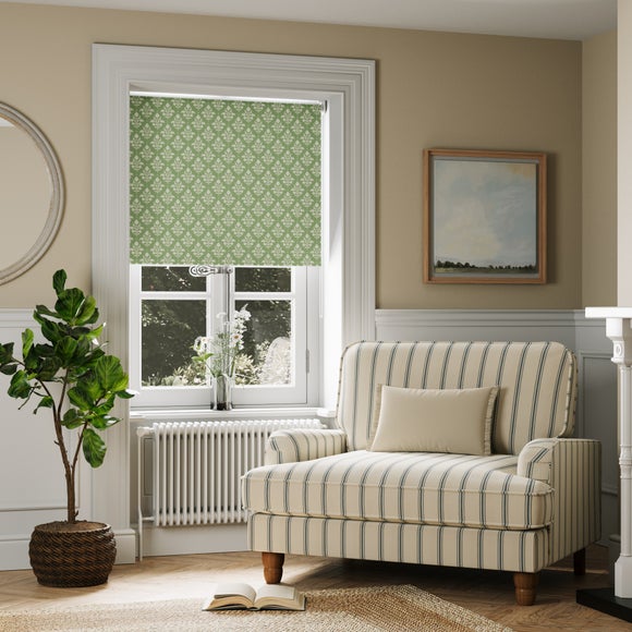 Churchgate Morecott Fire Retardant Blackout Made to Measure Roller Blind Olive