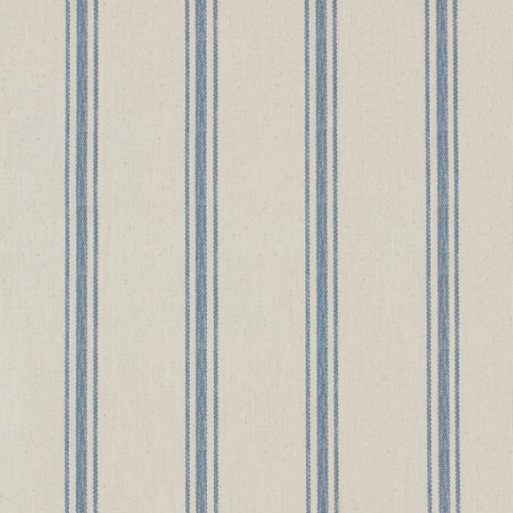Folkstone Stripe Sheer Fire Retardant Made to Measure Roller Blind Folkstone Stripe Blue