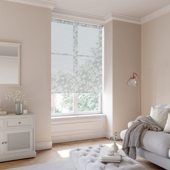 Wisteria Luxe Sheer Fire Retardant Made to Measure Roller Blind White