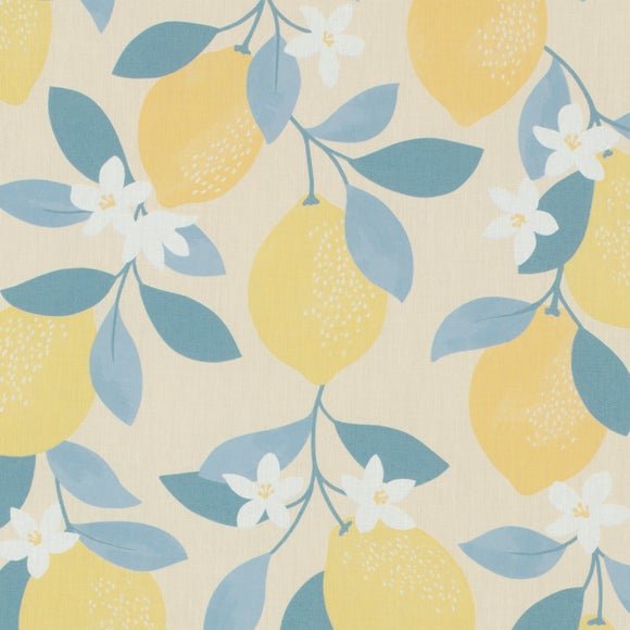 Sicily Lemons Sheer Fire Retardant Made to Measure Roller Blind Sicily Lemons