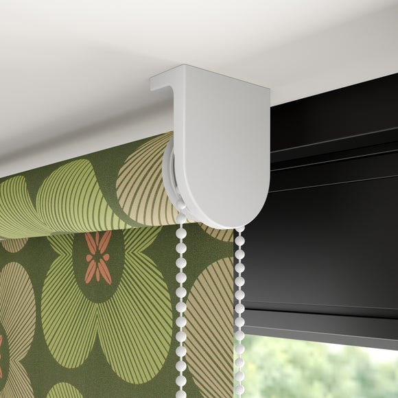 Elements Daisy Fire Retardant Blackout Made to Measure Roller Blind Daisy Olive