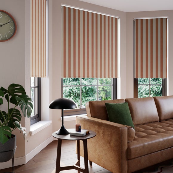 Elements Stripe Daylight Made to Measure Roller Blind Elements Stripe Butterscotch