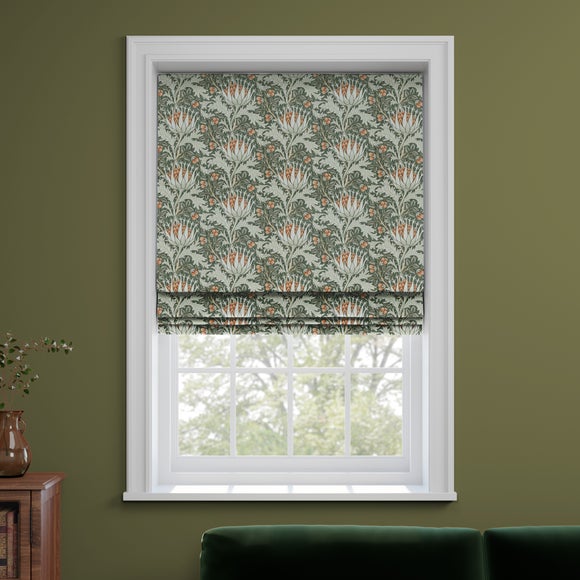 William Morris At Home Artichoke Velvet Made to Measure Roman Blind Artichoke Velvet Pine
