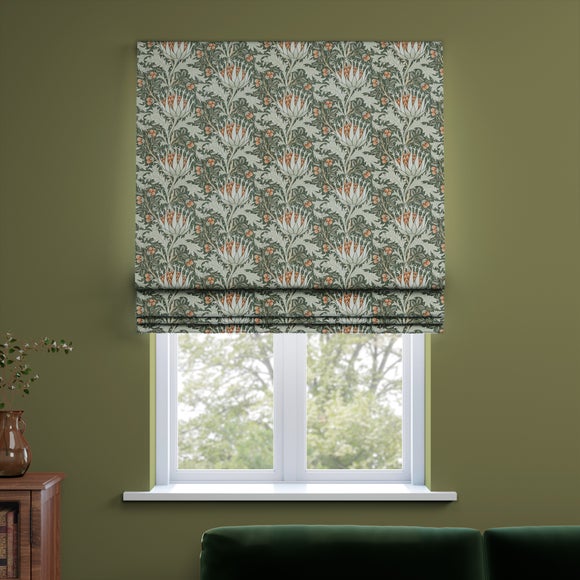 William Morris At Home Artichoke Velvet Made to Measure Roman Blind Artichoke Velvet Pine