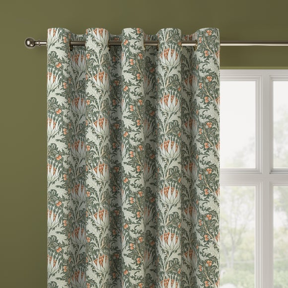 William Morris At Home Artichoke Velvet Made to Measure Curtain Artichoke Velvet Pine
