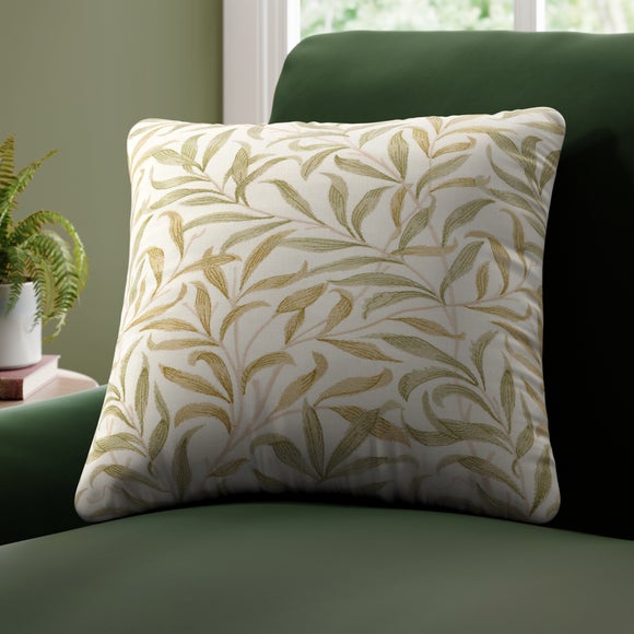 William Morris At Home Willow Bough Embroidery Made to Order Cushion Cover