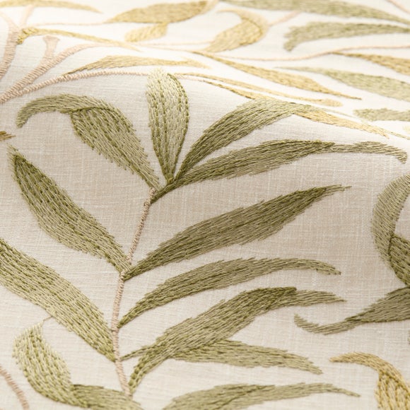 William Morris At Home Willow Bough Embroidery Made to Measure Curtain Embroidery Olive