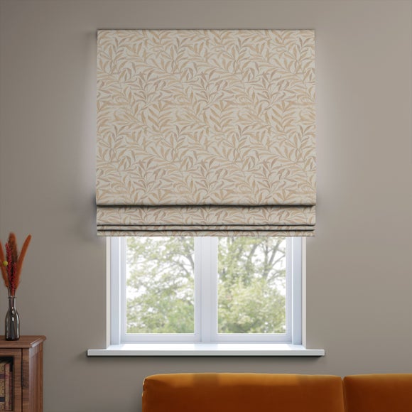 William Morris At Home Willow Bough Embroidery Made to Measure Roman Blind Embroidery Flax