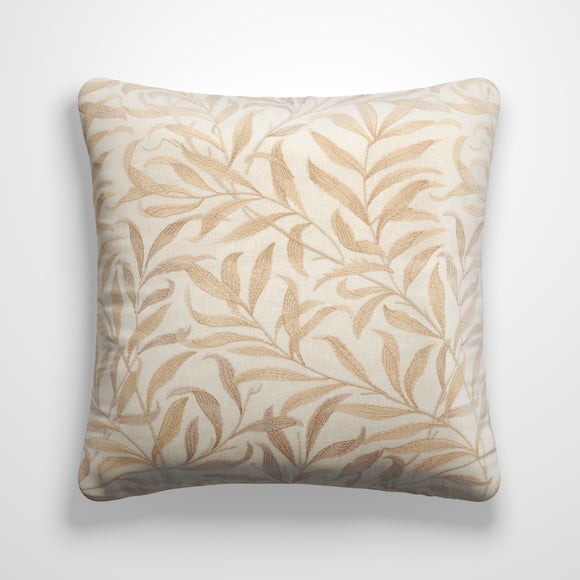 William Morris At Home Willow Bough Embroidery Made to Order Cushion Cover Embroidery Flax