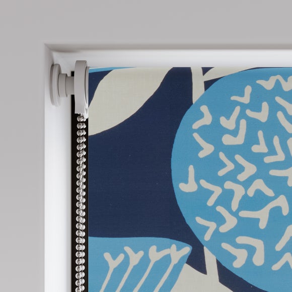 Elements Emmott Fire Retardant Blackout Made to Measure Roller Blind Emmott Blue