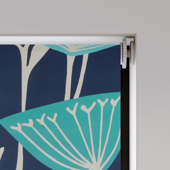 Elements Emmott Fire Retardant Blackout Made to Measure Roller Blind Emmott Blue