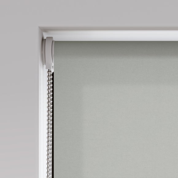 Flora Fire Retardant Daylight Made to Measure Roller Blind Flora Grey