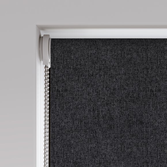 Luna Blackout Made to Measure Roller Blind Luna Black