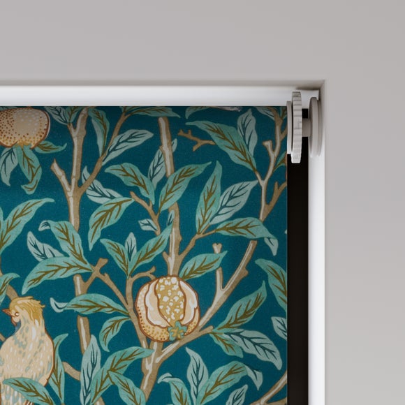 William Morris Bird and Pomegranate Daylight Made to Measure Roller Blind Bird and Pomegranate Teal