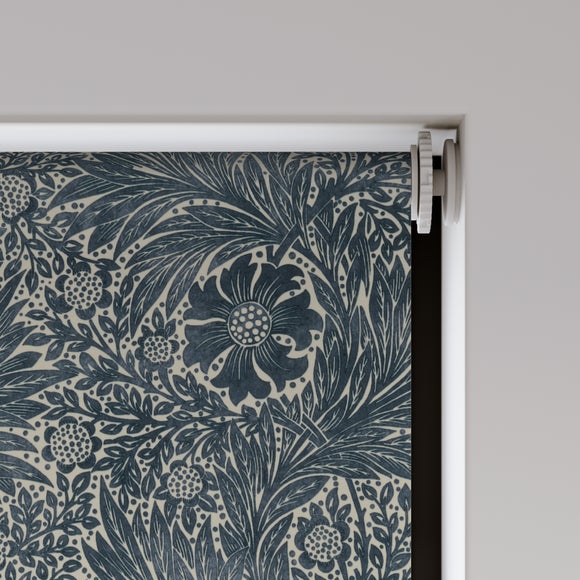 William Morris at Home Marigold Blackout Made to Measure Roller Blind Marigold Navy