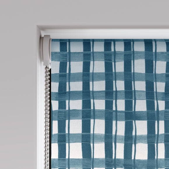 Emily Bond Arthur Blackout Made to Measure Roller Blind Indigo