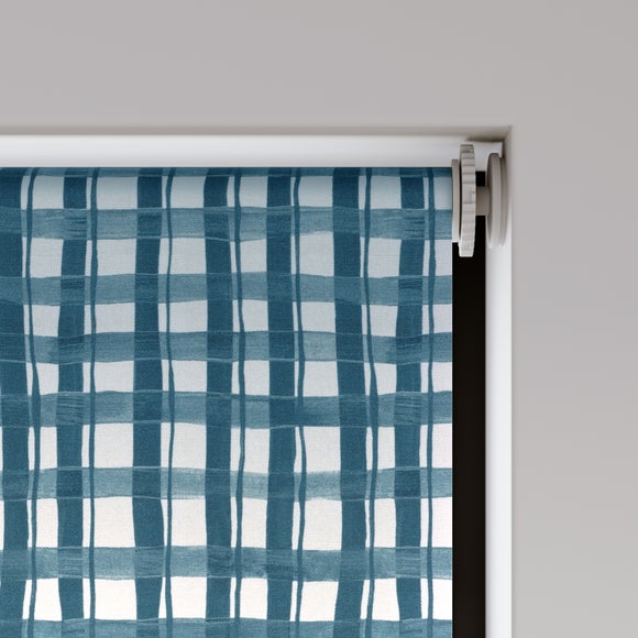 Emily Bond Arthur Blackout Made to Measure Roller Blind Indigo