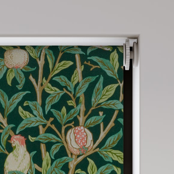 William Morris at Home Bird and Pomegranate Blackout Made to Measure Roller Blind Bird and Pomegranate Spruce
