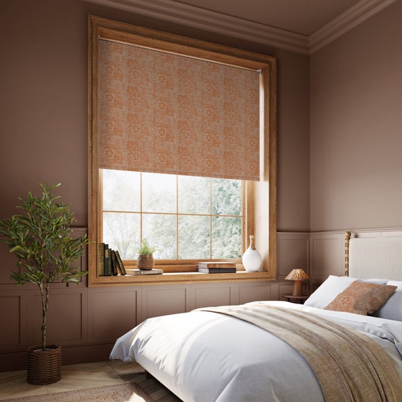 William Morris at Home Marigold Blackout Made to Measure Roller Blind Marigold Rust