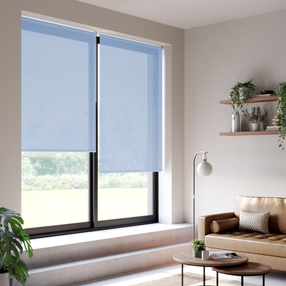 Sheer Made to Measure Roller Blind Ashley Blue