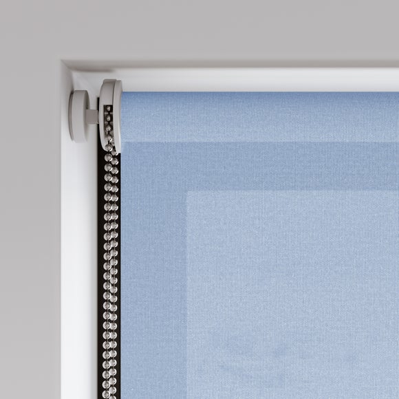 Sheer Made to Measure Roller Blind Ashley Blue