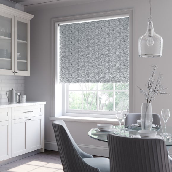 Norton Abstract Texture Blackout Made to Measure Roller Blind Jet Black
