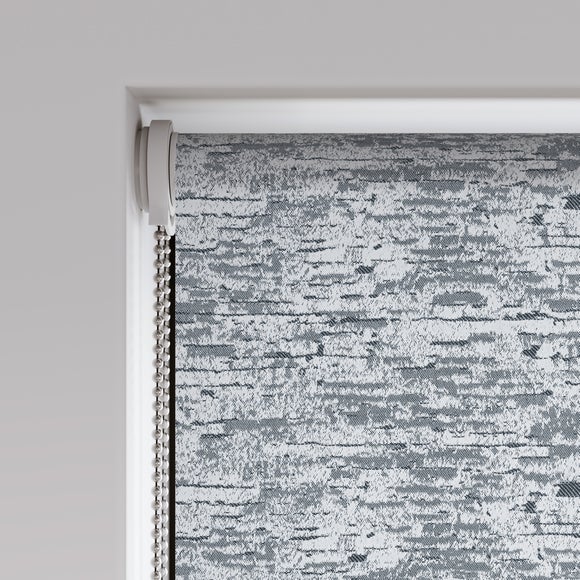 Norton Abstract Texture Blackout Made to Measure Roller Blind Jet Black