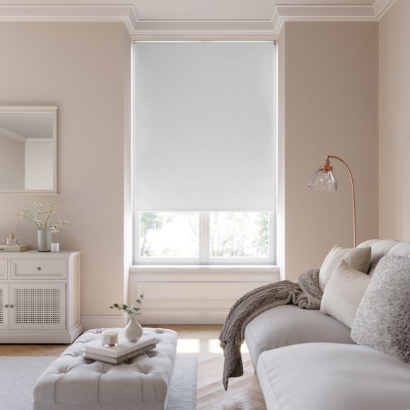 Crayton Blackout Made to Measure Roller Blind White
