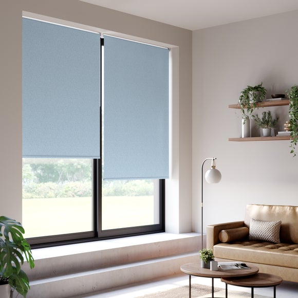 Luna Blackout Made to Measure Roller Blind Luna Belle Blue