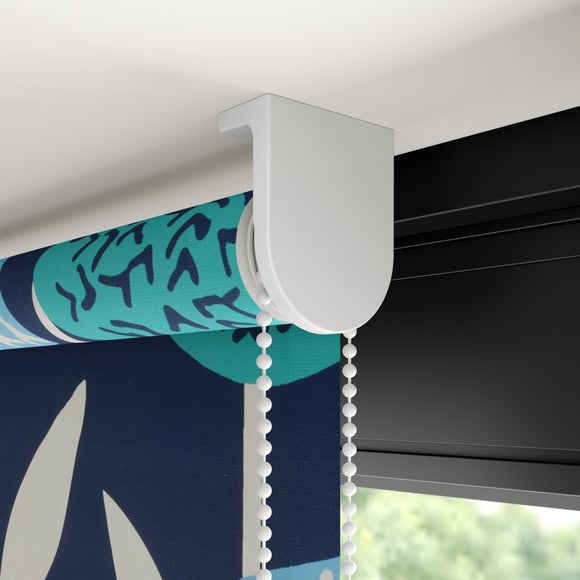 Elements Emmott Fire Retardant Blackout Made to Measure Roller Blind Emmott Blue