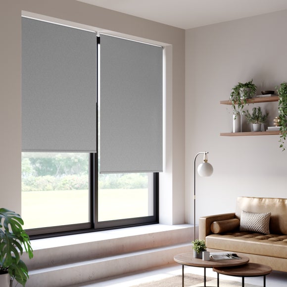 Luna Blackout Made to Measure Roller Blind Luna Dove grey