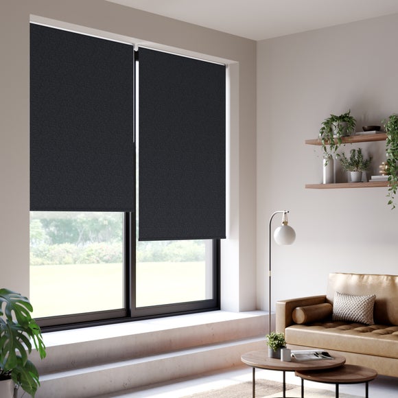 Luna Blackout Made to Measure Roller Blind Luna Black