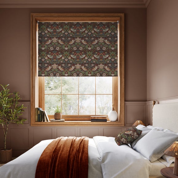 William Morris at Home Strawberry Thief Blackout Made to Measure Roller Blind