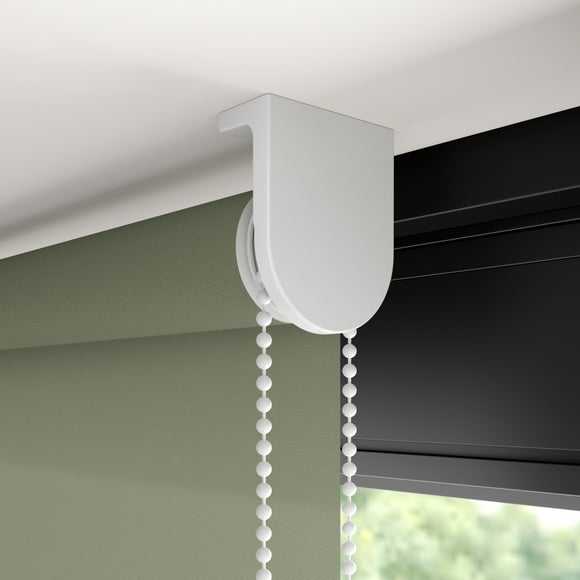 Flora Fire Retardant Daylight Made to Measure Roller Blind Soft Olive
