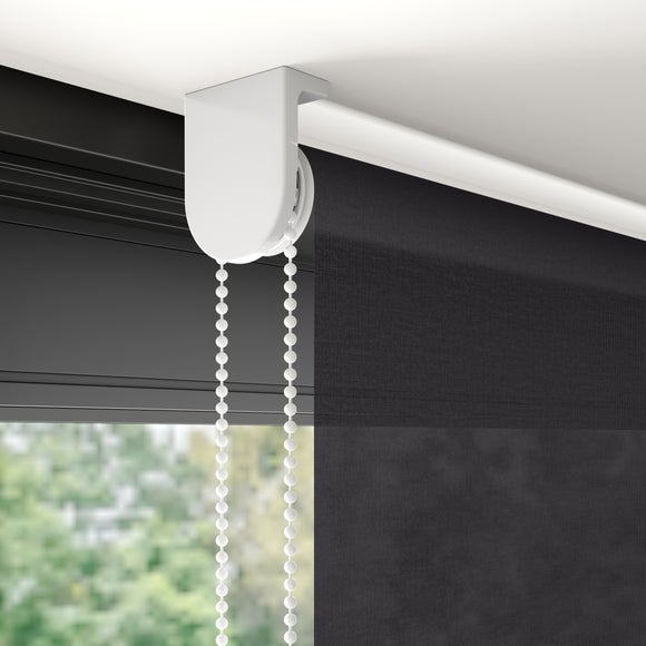 Sheer Made to Measure Roller Blind Black