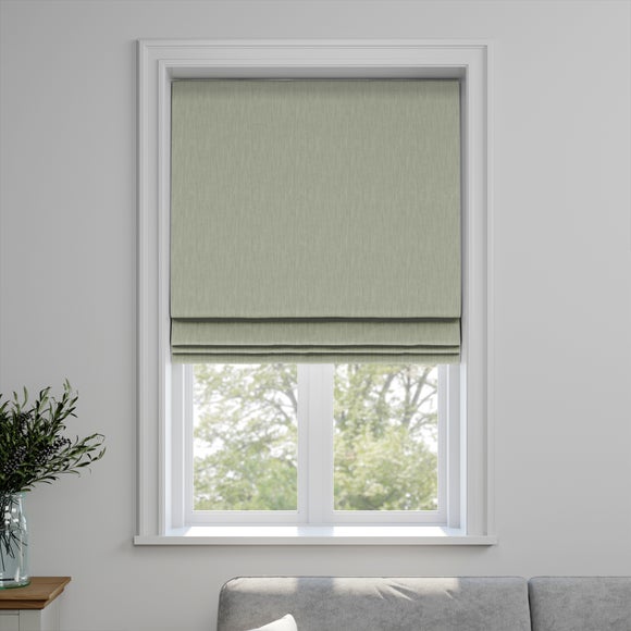 Herringbone Made to Measure Roman Blind Herringbone Mistletoe