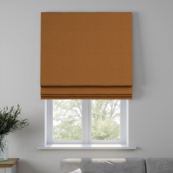 Lunar Made to Measure Roman Blind Lunar Gingerbread