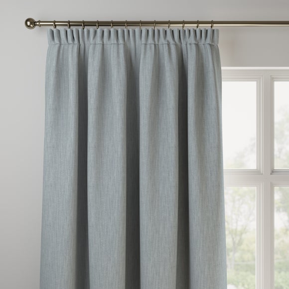 Herringbone Made to Measure Curtain Herringbone Lake Blue
