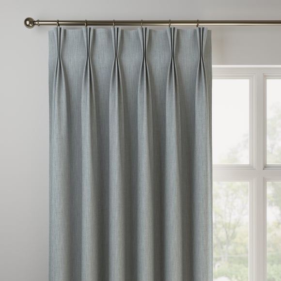 Herringbone Made to Measure Curtain Herringbone Lake Blue
