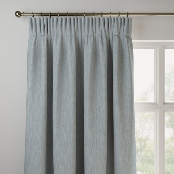 Herringbone Made to Measure Curtain Herringbone Lake Blue