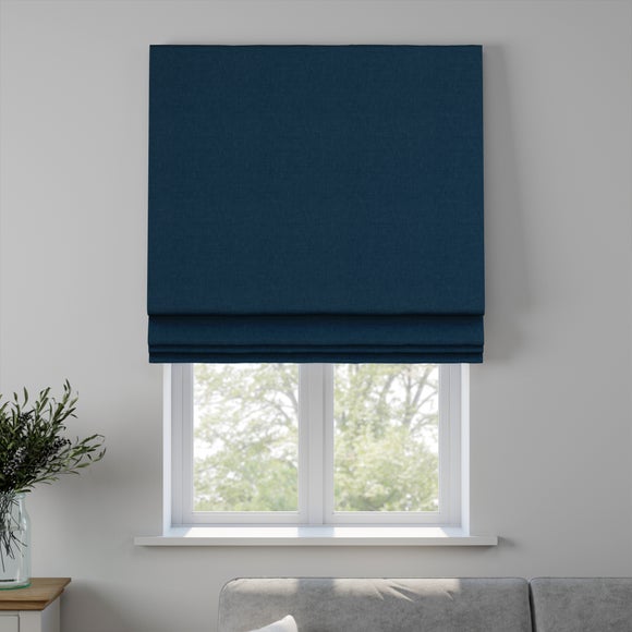 Lunar Made to Measure Roman Blind Lunar Ink Blue